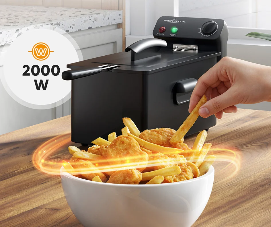 PROFI COOK Friteuse à zone froide PC-FR 1325, 3 litres – OEM 501325